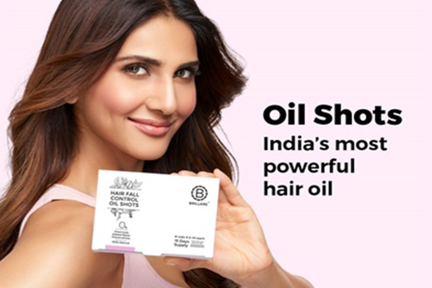 Vaani Kapoor is the face of the Brillare hair oil range